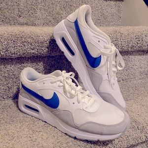 NEW Nike Air Max 90’s White Game Royal & Gray Sneakers - Size 10 New W/Out Box